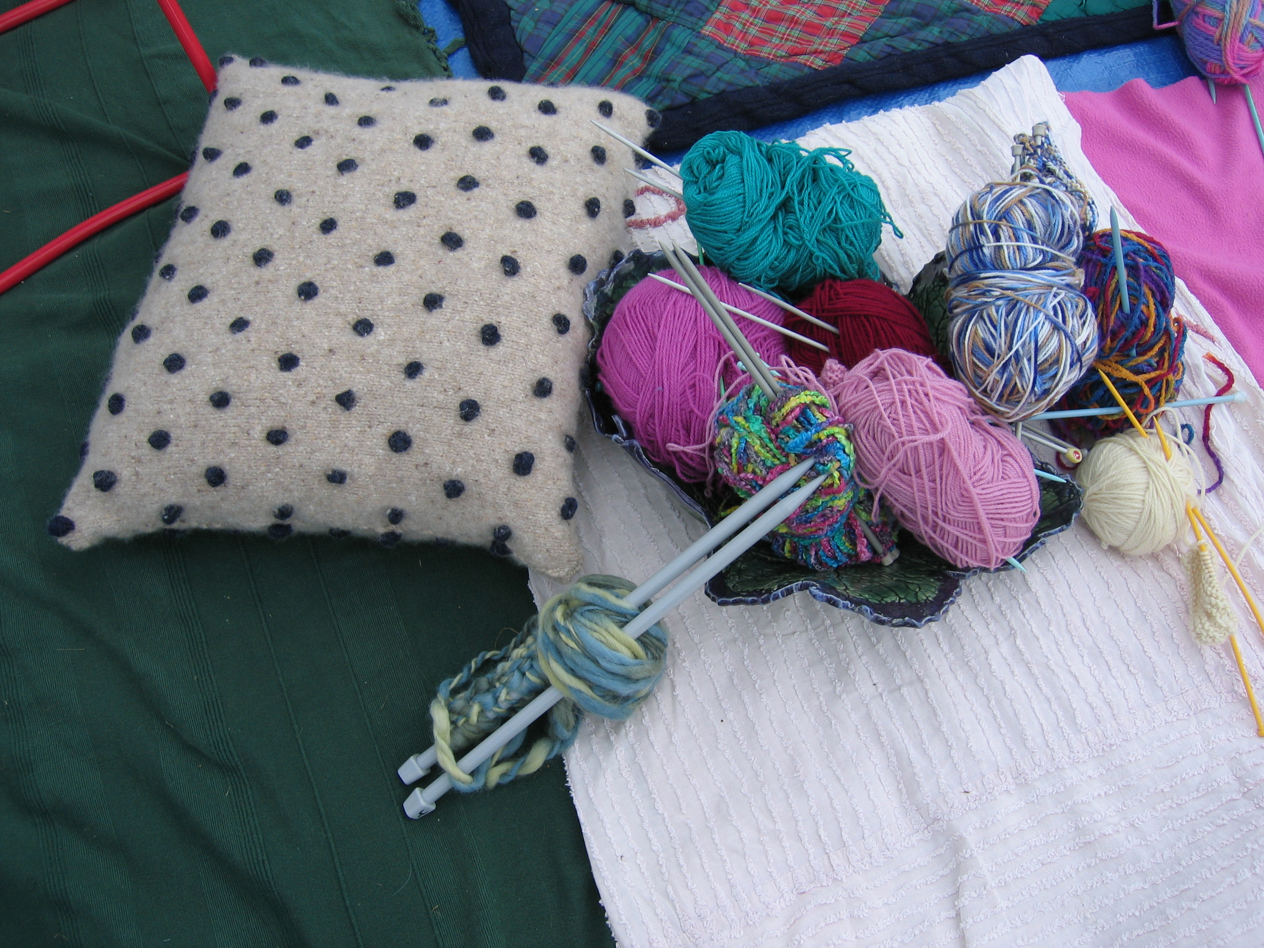 Knitting - wool and needles