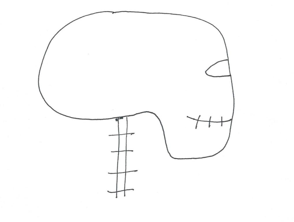 Drawing of Head Neck Balance for correct posture