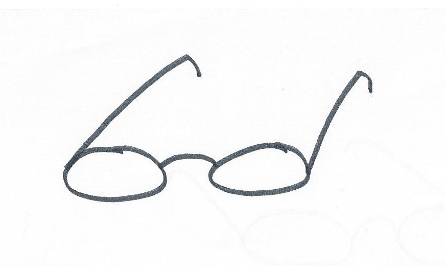 drawing of spectacles