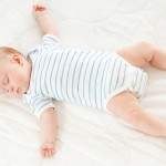 Baby sleeping - very relaxed unlike adults who sleep with tension