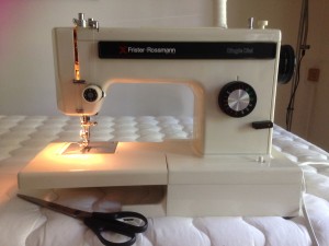 Sewing machine & scissors